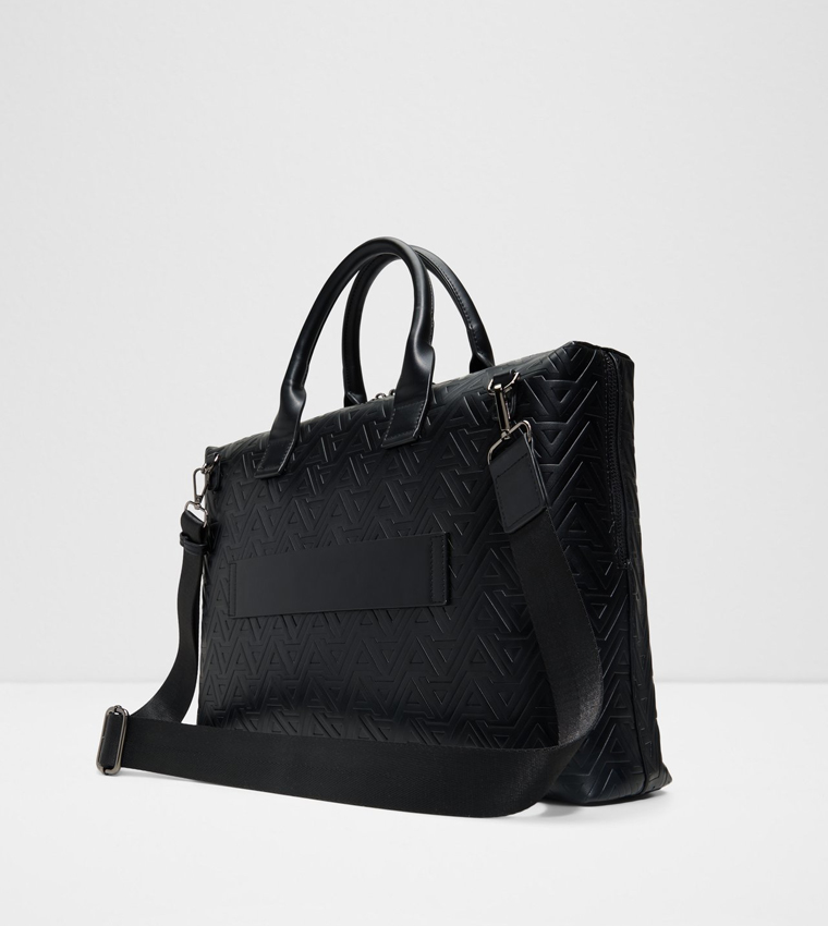 JETTSAN Monogram Embossed Laptop Bag