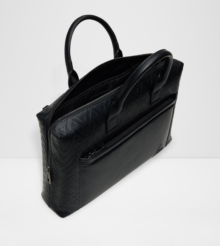 JETTSAN Monogram Embossed Laptop Bag