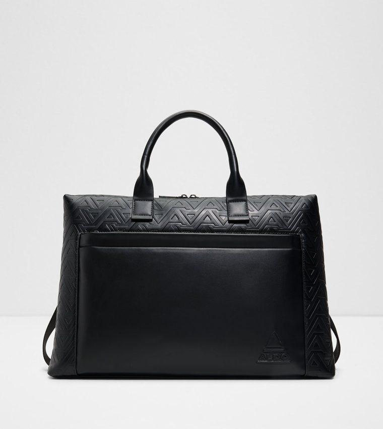 JETTSAN Monogram Embossed Laptop Bag