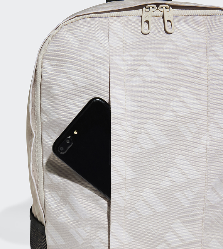 Linear Logo Patterned Backpack