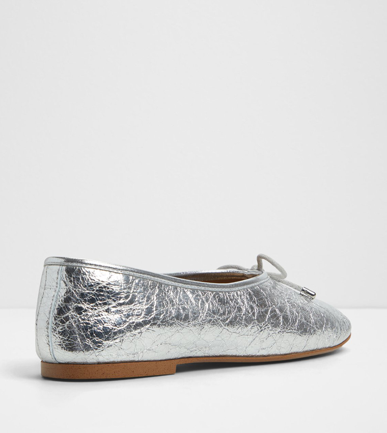 JOSELIE Textured Bow Detail Ballerinas