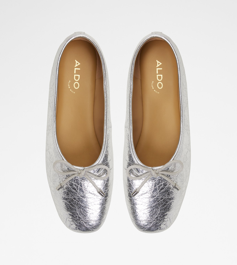 JOSELIE Textured Bow Detail Ballerinas