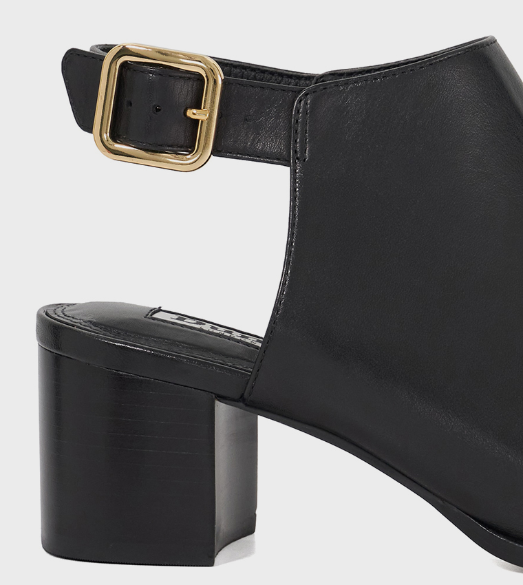 JOUPIN Peep Toe Block Heel Sandals