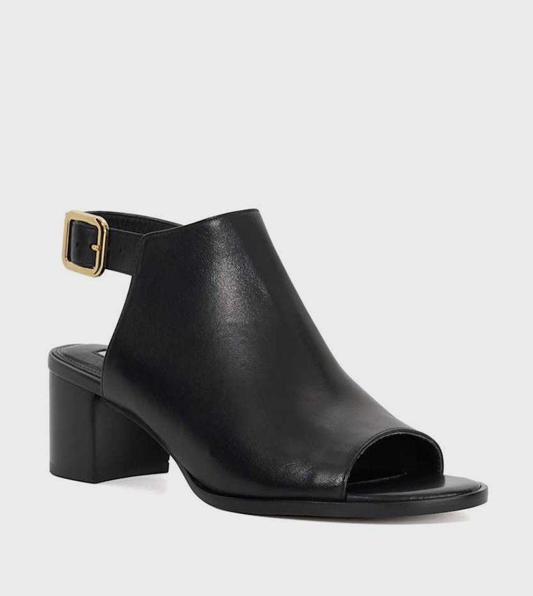 JOUPIN Peep Toe Block Heel Sandals
