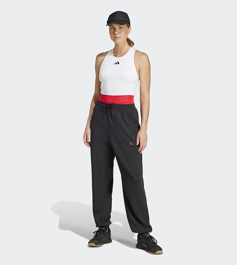 Drawstring Waist Warm-Up Active Joggers
