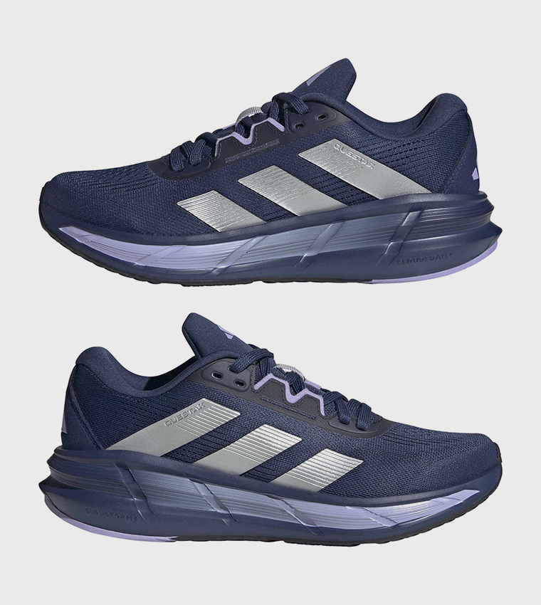 QUESTAR 3 Stripe Detail Lace-Up Running Shoes