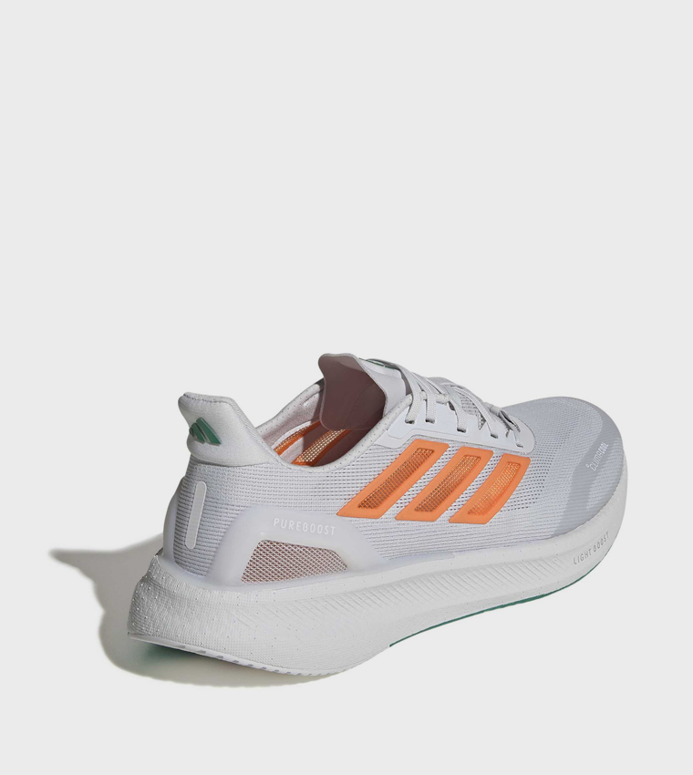 PUREBOOST 5 CLIMACOOL Stripe Detail Lace-Up Running Shoes