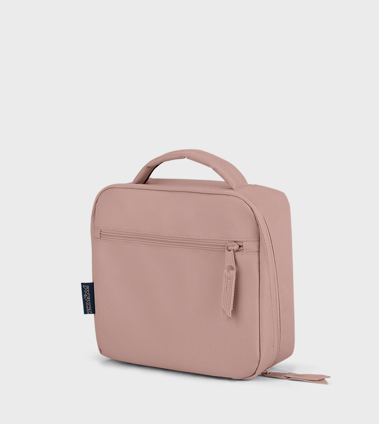 Logo Label Zippered Lunch Bag