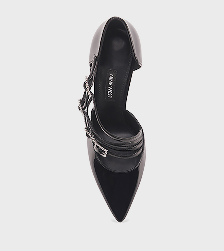 JULINT Buckle Detail Strappy Pumps