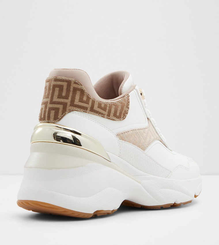 Buy Aldo JUNEY Lace Up Wedge Sneakers In White 6thStreet Bahrain