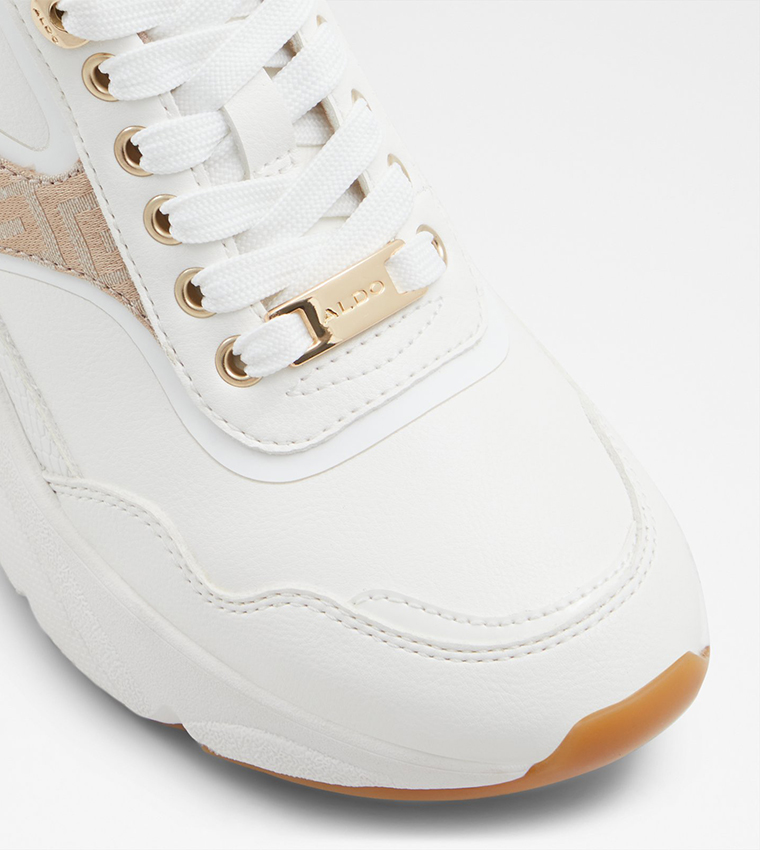Buy Aldo JUNEY Lace Up Wedge Sneakers In White 6thStreet Bahrain
