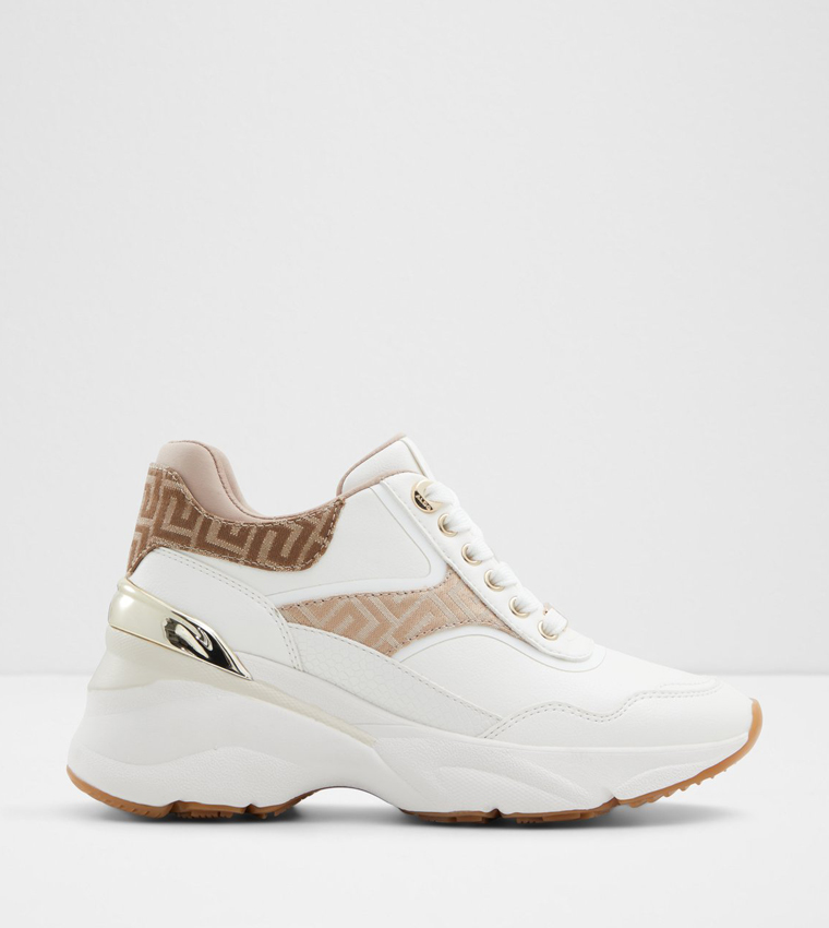 Lace up wedge sneakers clearance