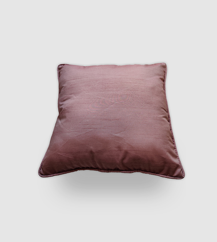 Buy HIS HERS Piping Detail Pillow Polyester Centimeter In Maroon 6thStreet Bahrain