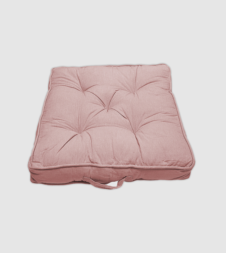 Large pink floor sales cushion