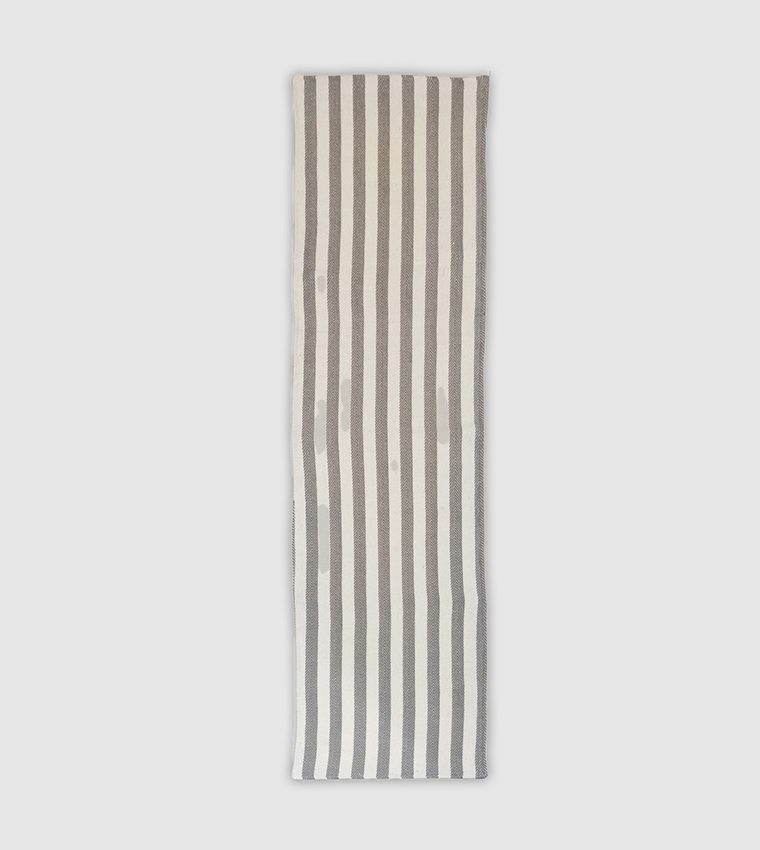 Buy HIS & HERS Woven Table Runner In Grey | 6thStreet Qatar