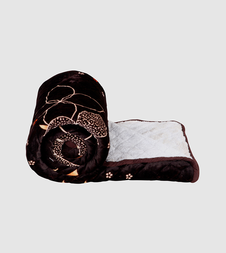 Buy HIS & HERS 3 Piece King Size Floral Comforter Set 420 GSM 130x210