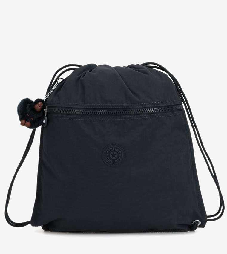 Buy Kipling Solid Drawstring Closure Backpack With Zip Pockets Black In Black 6thStreet Bahrain