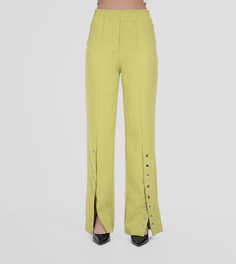 Buttoned Flared Pants