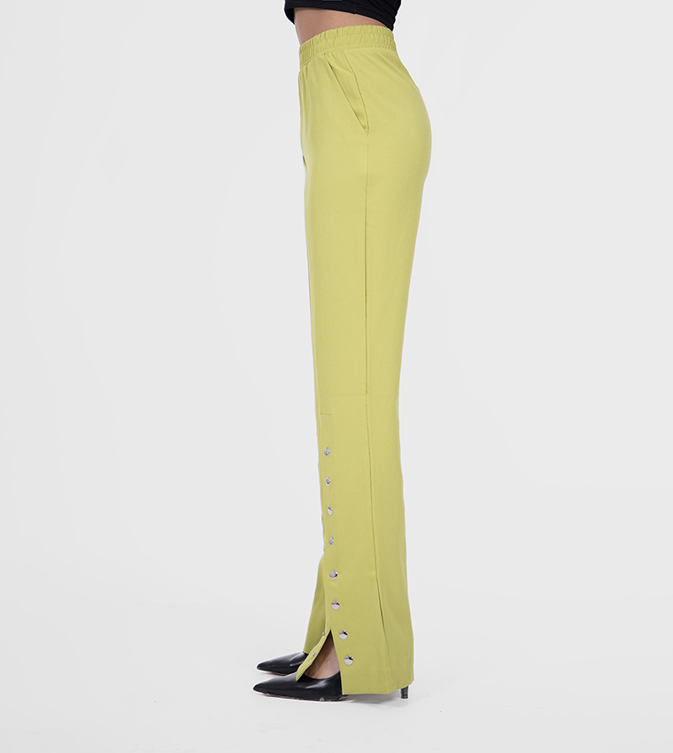 Buttoned Flared Pants
