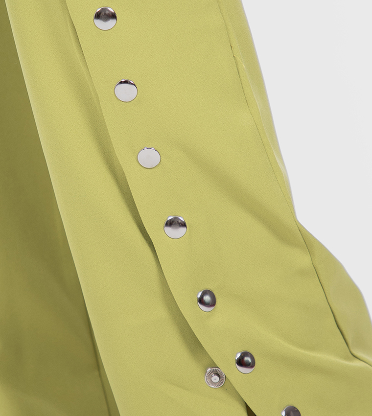 Buttoned Flared Pants