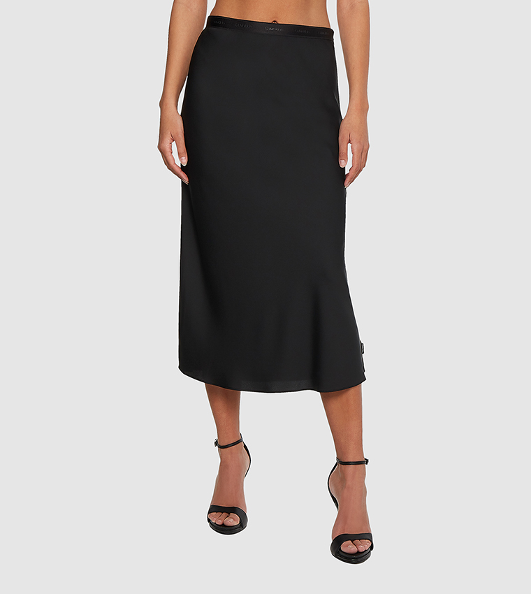 Recycled Bias Cut Skirt