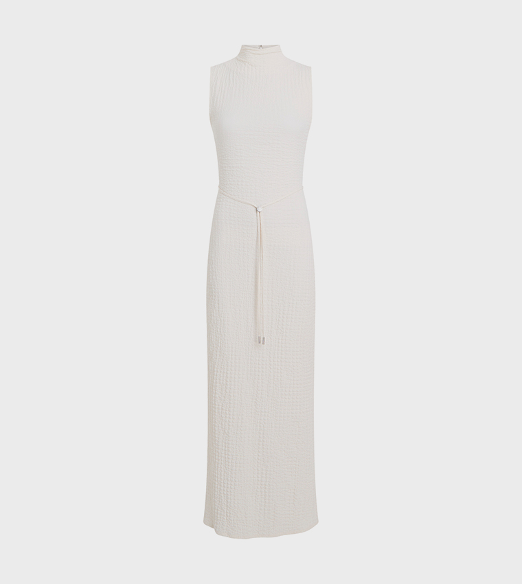 venus maxi dresses Venus Silk Dress  Italian Draped Maxi Dress with Side Slits