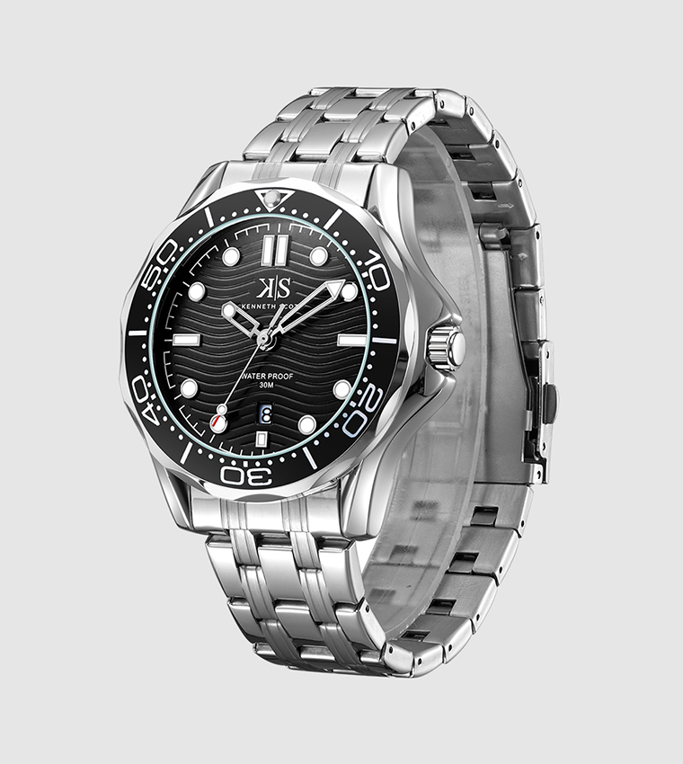 Classic Analog Black Dial Watch