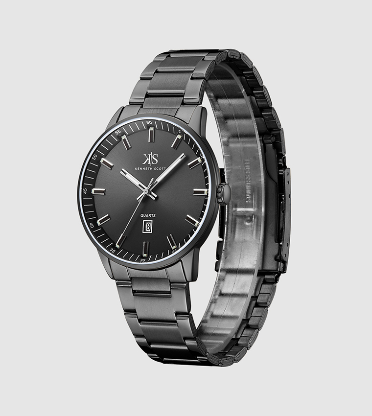 Classic Analog Black Dial Watch