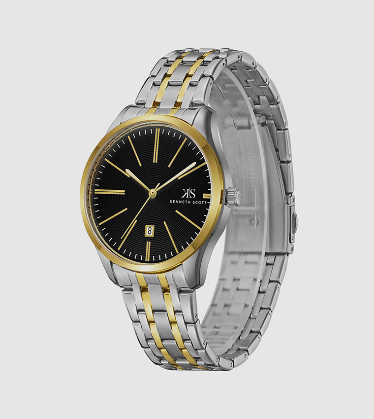 Classic Analog Black Dial Watch