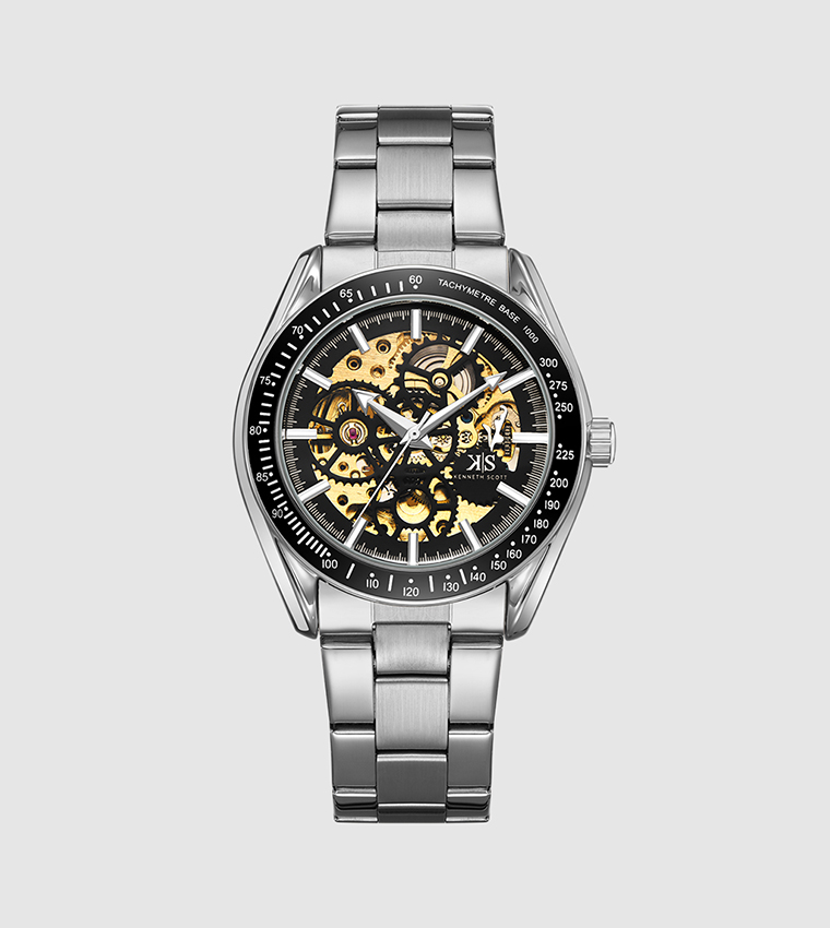 Classic Mechanical Black Dial Watch