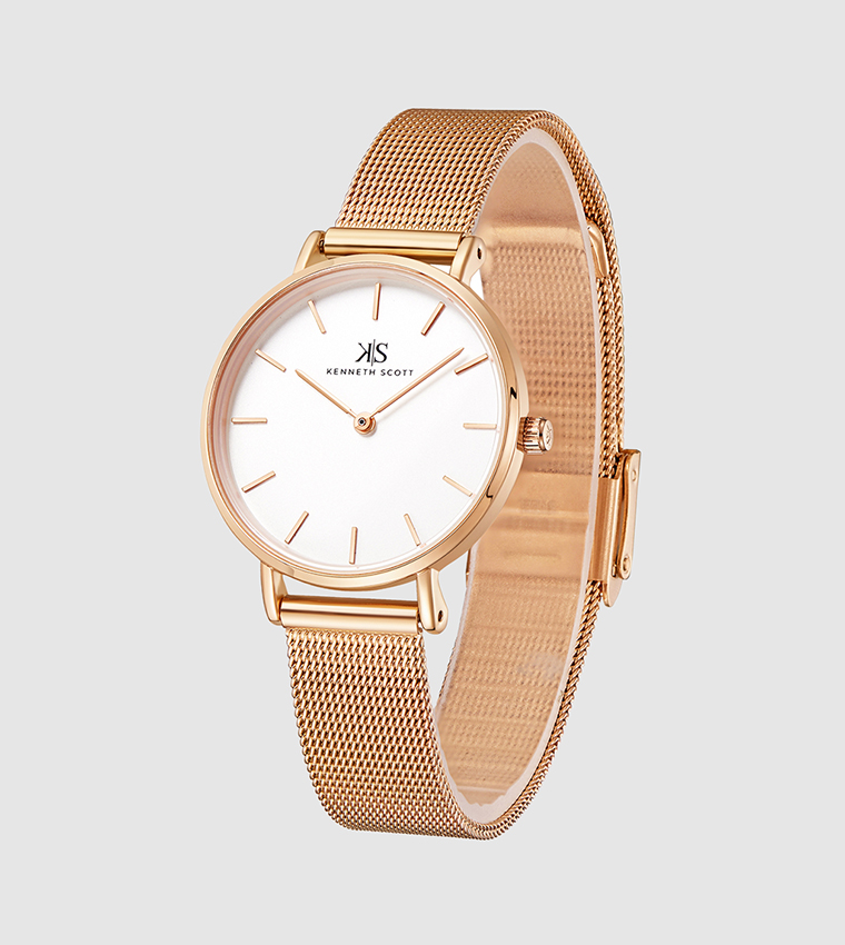Classic Analog White Dial Watch