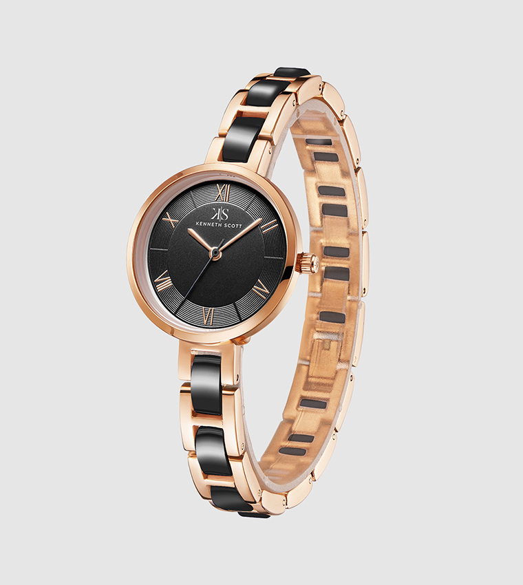 Classic Analog Black Dial Watch