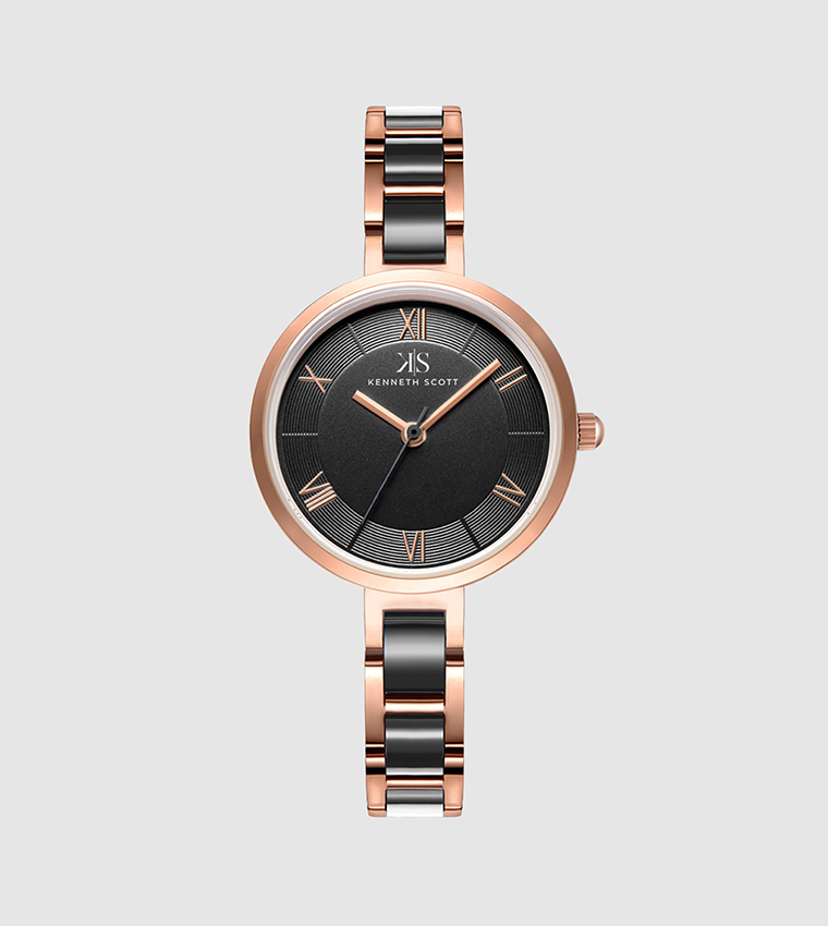 Classic Analog Black Dial Watch