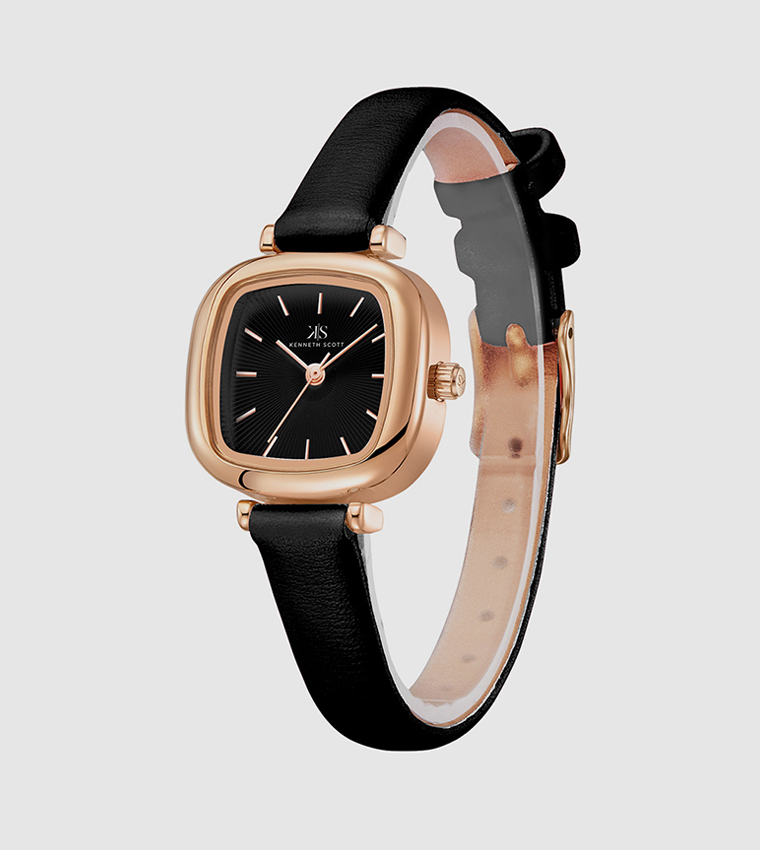 Classic Analog Black Dial Watch