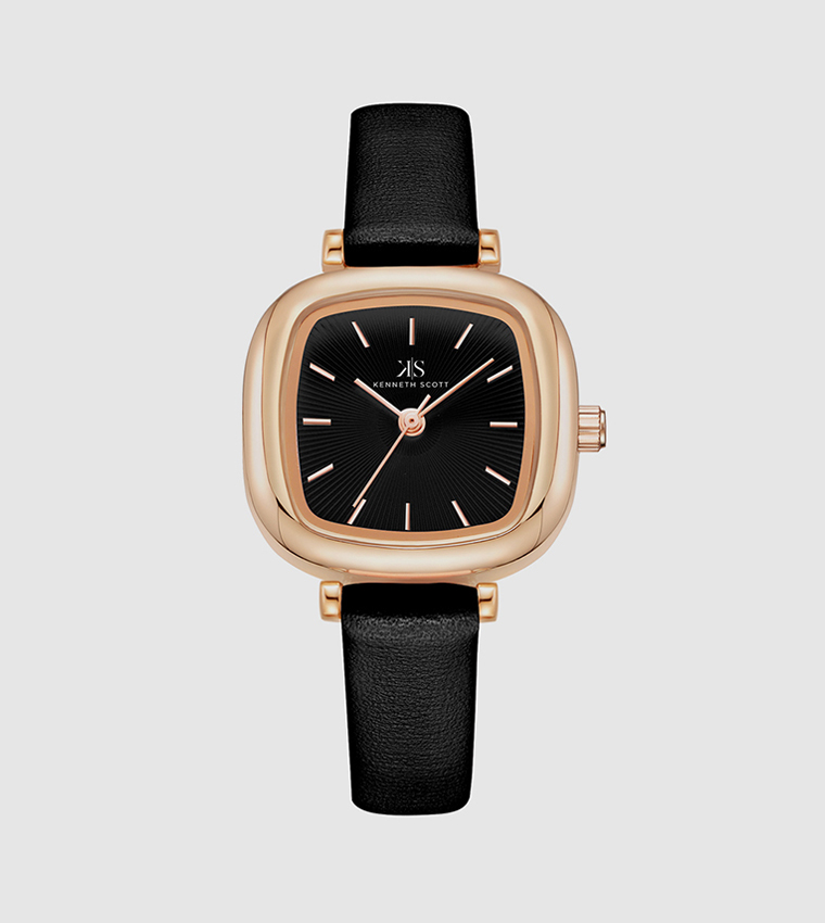 Classic Analog Black Dial Watch