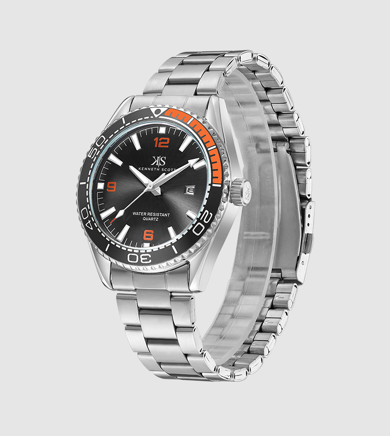 Black Dial Analog Watch