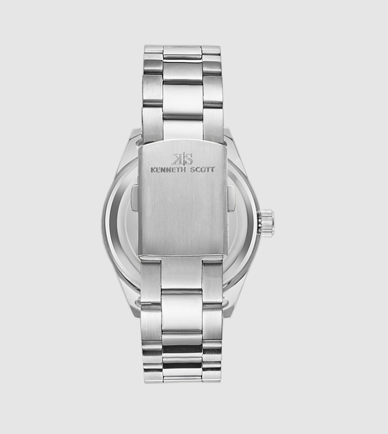 Navy Blue Dial Analog Watch