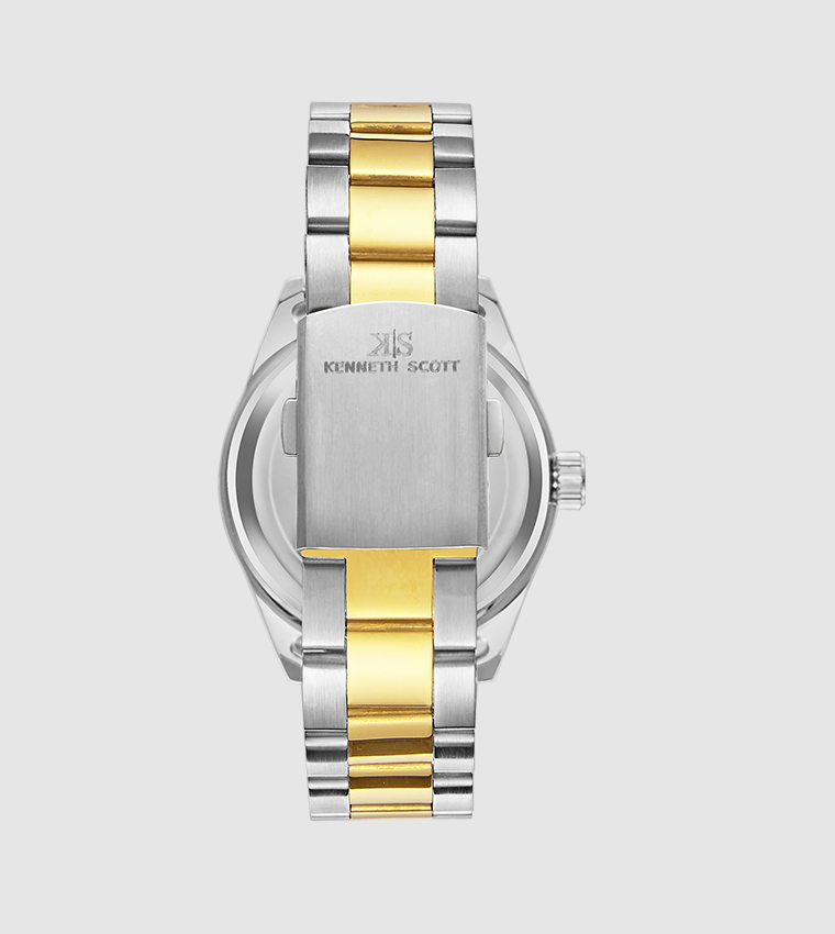 Silver Dial Analog Watch
