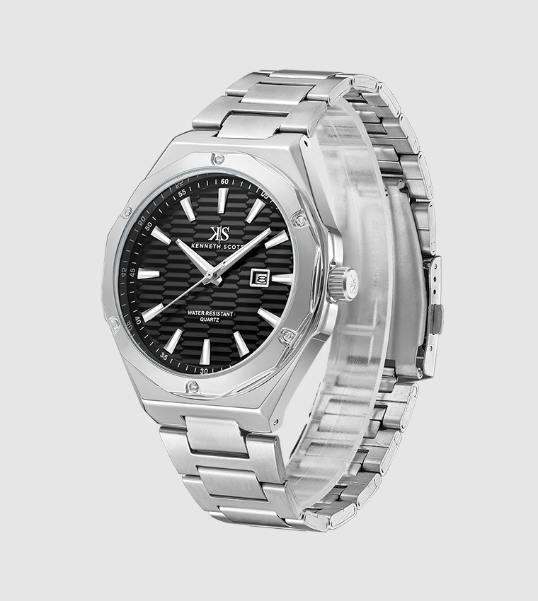 Black Dial Analog Watch