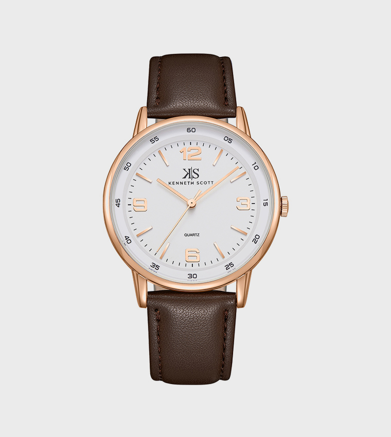 White Dial Analog Watch