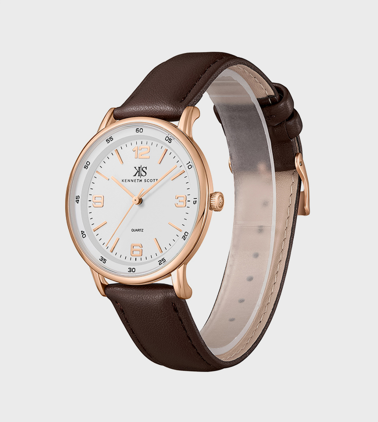 White Dial Analog Watch