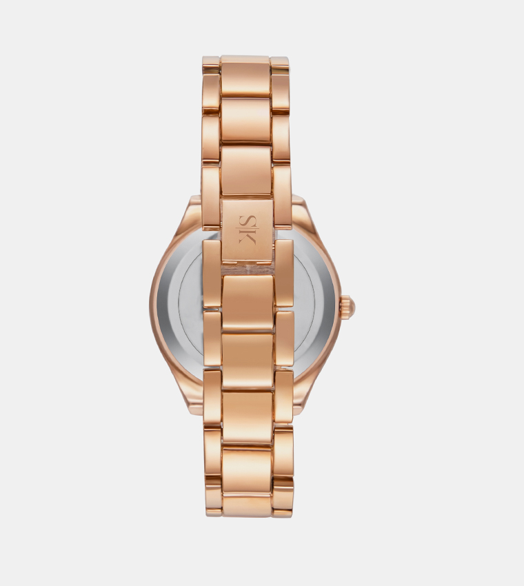 Pink Dial Analog Watch
