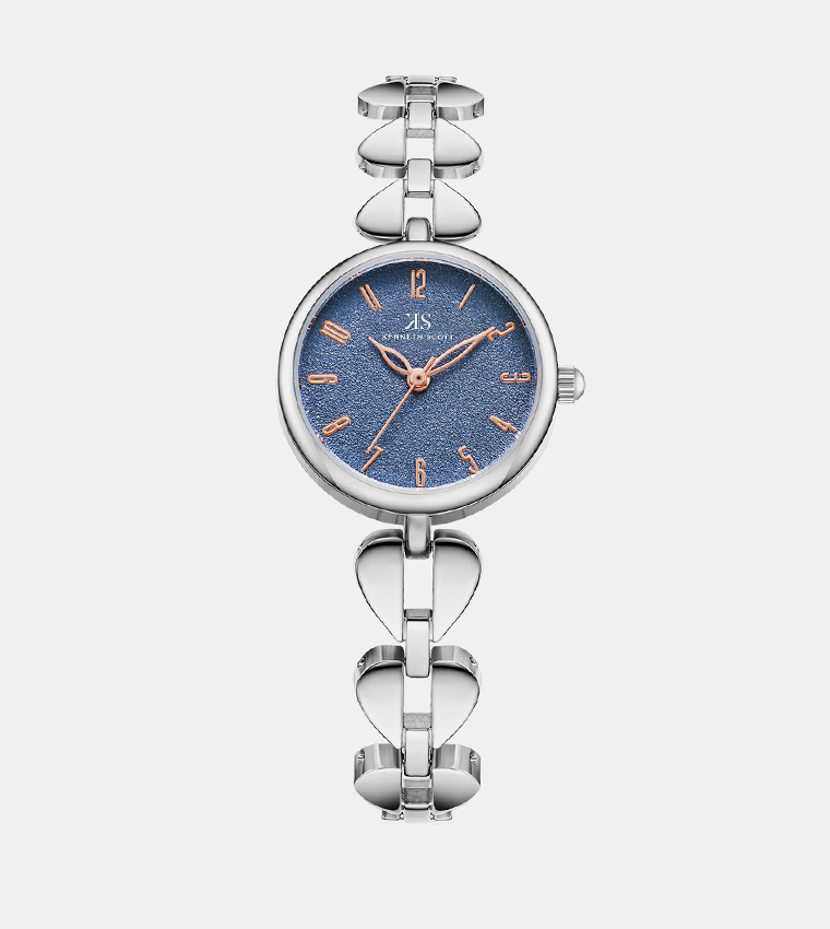 Navy Blue Dial Analog Watch