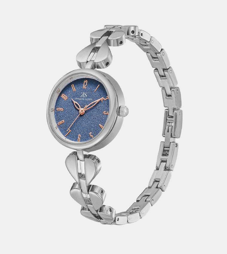 Navy Blue Dial Analog Watch