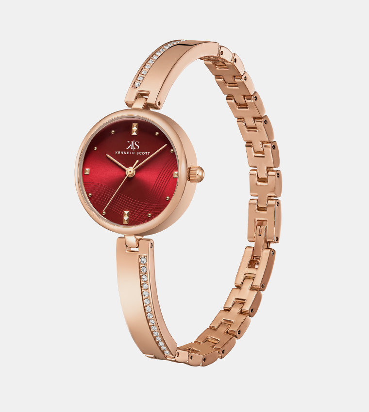Red Dial Analog Watch