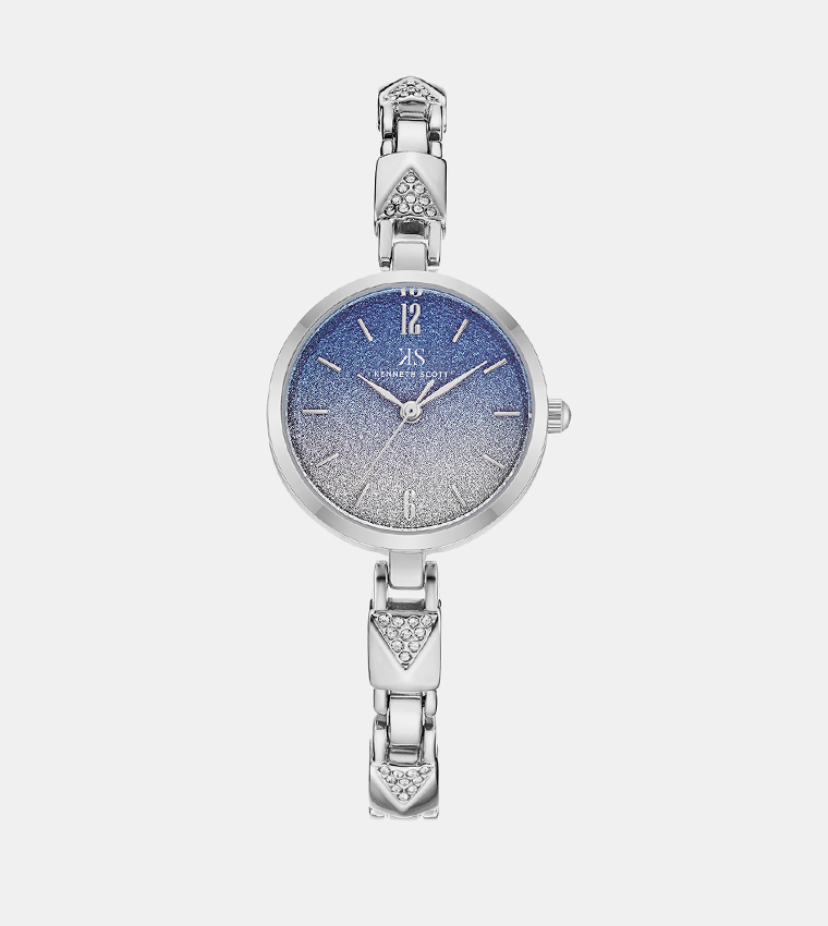 Blue Dial Analog Watch