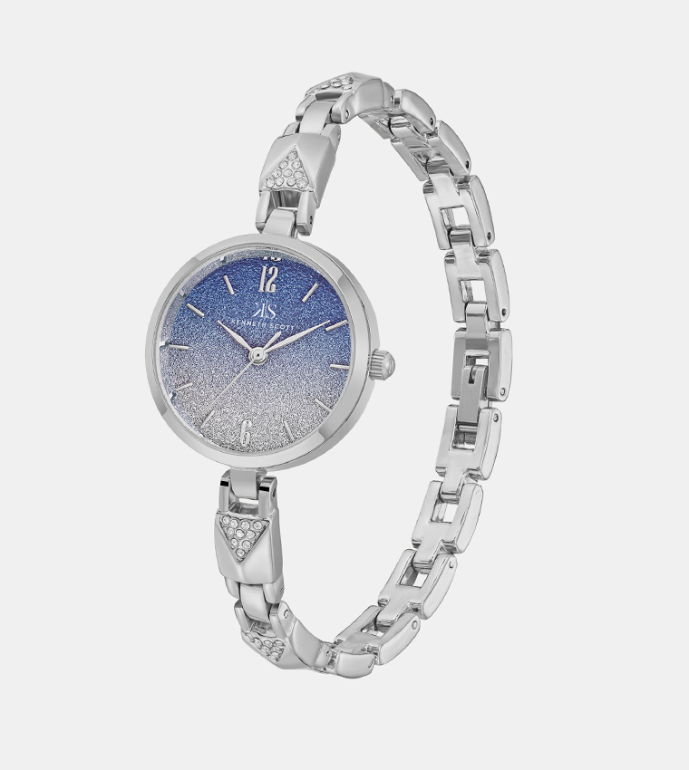Blue Dial Analog Watch