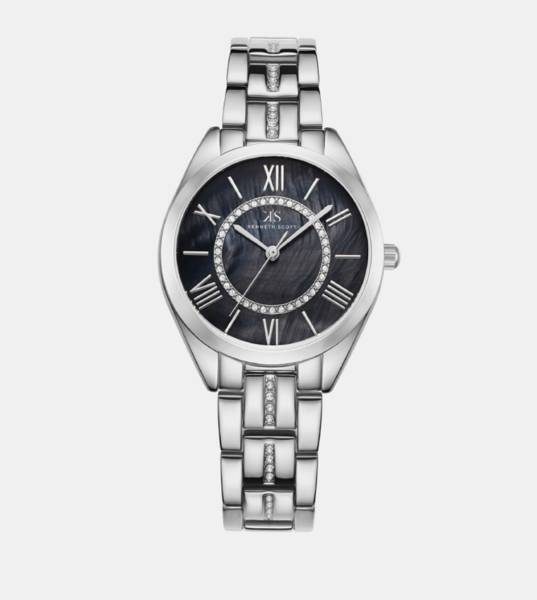 Black Dial Analog Watch