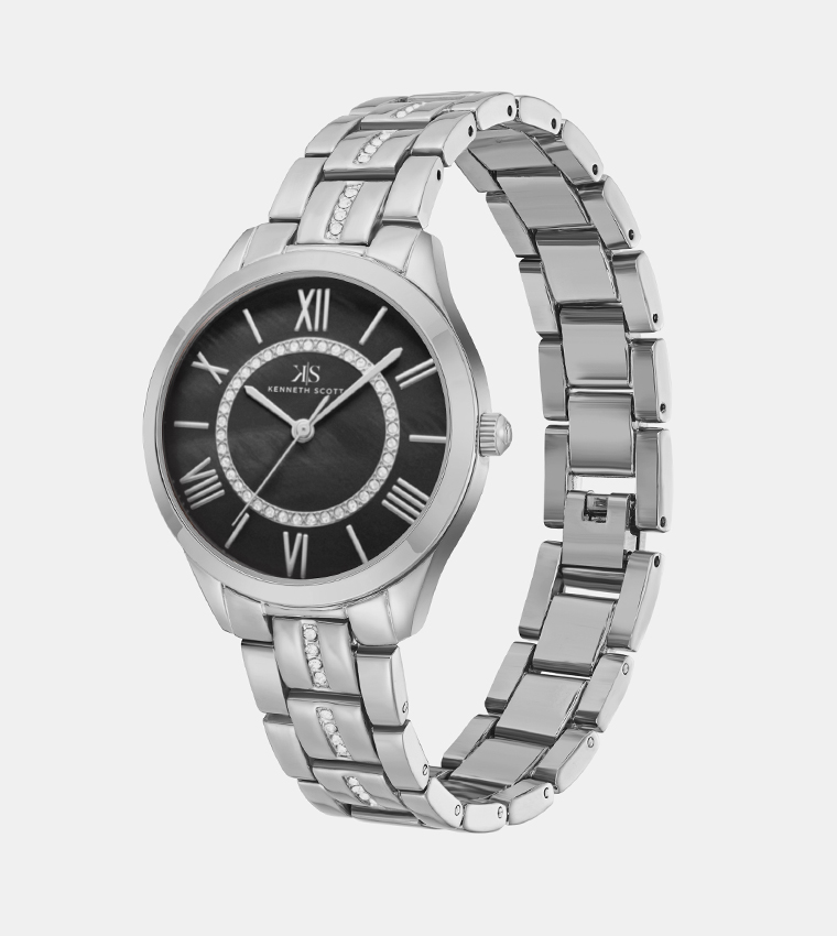Black Dial Analog Watch