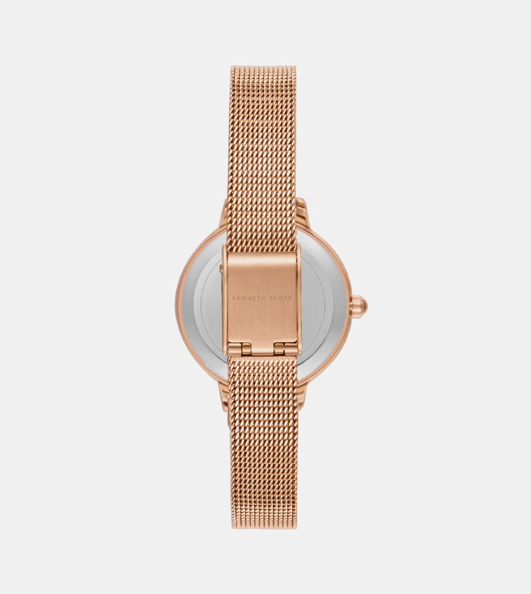 Pink Dial Analog Watch